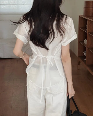 Line Fit Strap Blouse