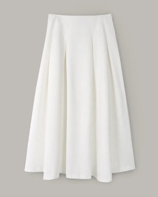Classic pleated long skirt