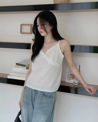 Mini lace slip blouse