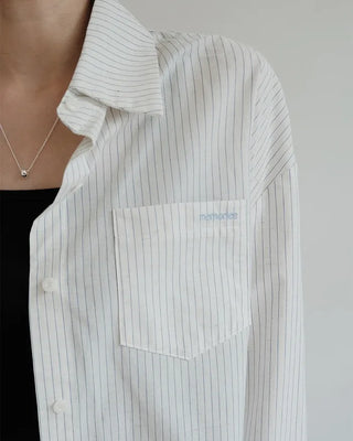 [2 colors] Striped shirt