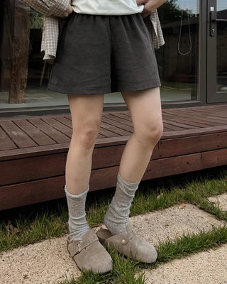 [4 colors] Linen Banding Shorts