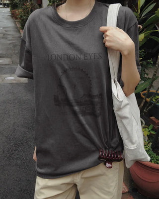 [4 colors] London Eye Pigment T-shirt