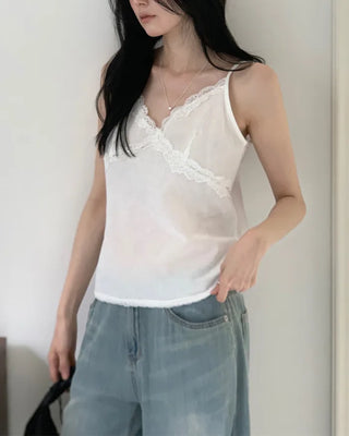 Mini lace slip blouse