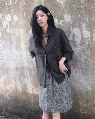 Deep Wash Tencel Linen Shirt