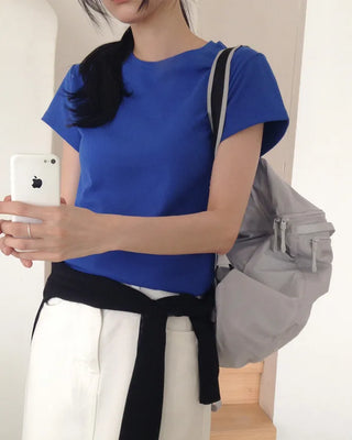 [8 colors] Premium Silket Short-Sleeve T-Shirt