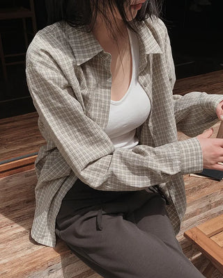 Mute Tone Mini Check Shirt