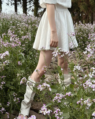Double-breasted flared shirt dress