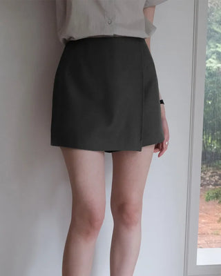 [2 colors] Wrap Culotte Pants