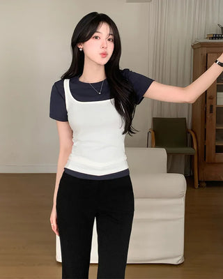 [5 colors] Wide Sleeveless
