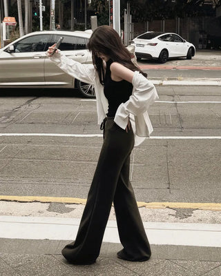 [4 colors][Selectable length] Straight training pants