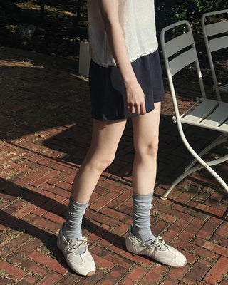 [3 colors] Elastic waist shorts