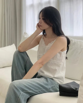 Mini lace slip blouse