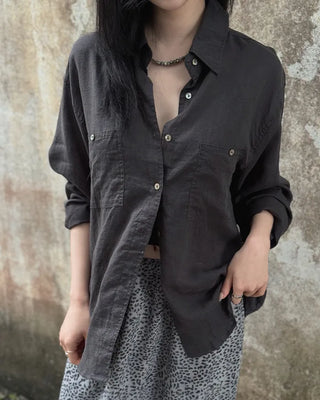 Deep Wash Tencel Linen Shirt