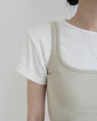 [5 colors] Wide Sleeveless