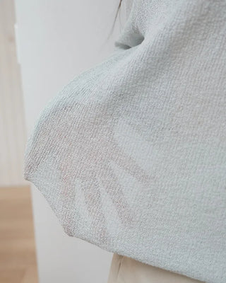 [5 colors] Boat neck knit