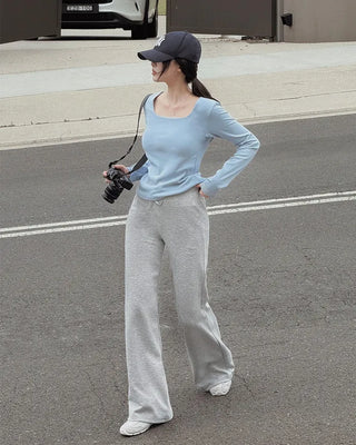 [4 colors][Selectable length] Straight training pants