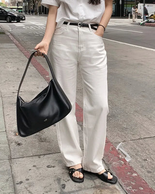 (basic/long) Summer wide white pants - 4 sizes