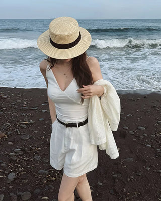 Summer perforated knit jacket