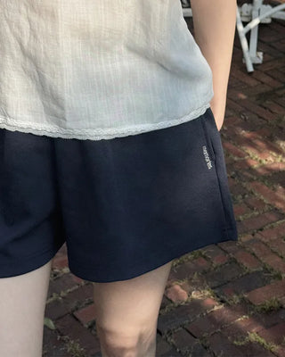 [3 colors] Elastic waist shorts