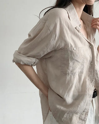 Deep Wash Tencel Linen Shirt
