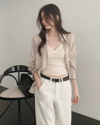 Deep Wash Tencel Linen Shirt