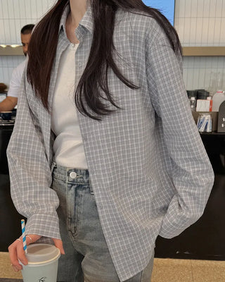 Mute Tone Mini Check Shirt
