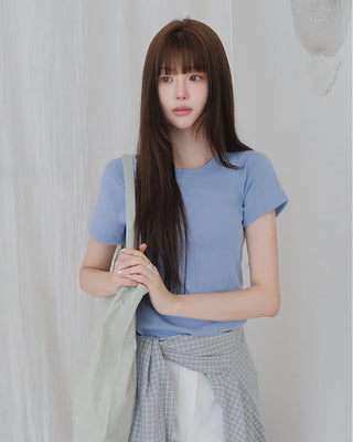 [8 colors] Basic T-shirt
