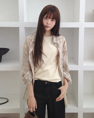 [8 colors] Premium Silket Short-Sleeve T-Shirt