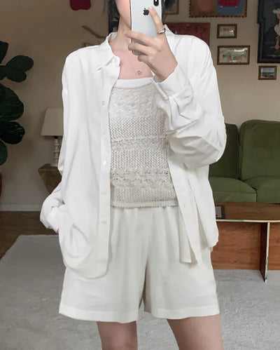 [4 colors] Linen Banding Shorts