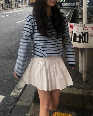 Pure tiered skirt