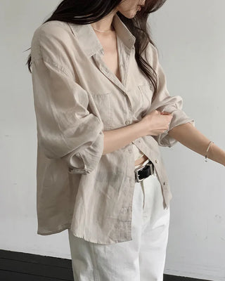 Deep Wash Tencel Linen Shirt