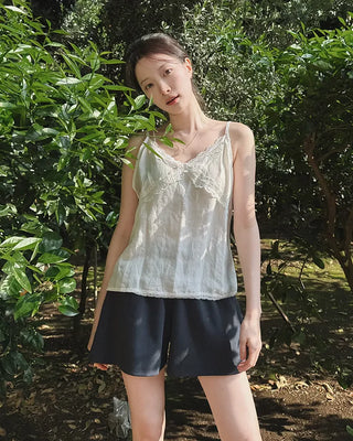 [3 colors] Elastic waist shorts