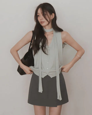 [4 colors] Modal knit vest