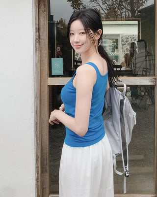 [5 colors] Wide Sleeveless