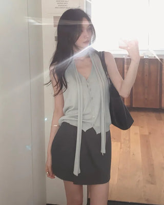 [4 colors] Modal knit vest