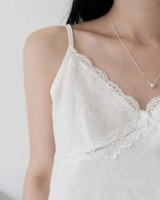 Mini lace slip blouse