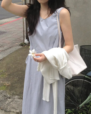 [2 colors] Cross Long Dress