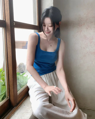 [5 colors] Wide Sleeveless