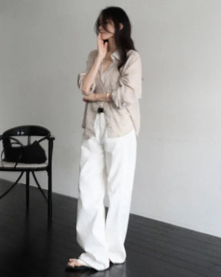Deep Wash Tencel Linen Shirt