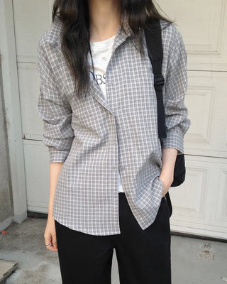 Mute Tone Mini Check Shirt