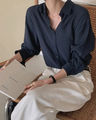 Textured striped shirt