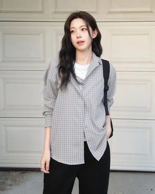 Mute Tone Mini Check Shirt