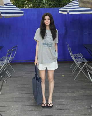[4 colors] London Eye Pigment T-shirt