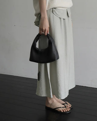 [Set][2 colors] Soft Blouse and Skirt
