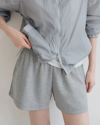 [3 colors] Elastic waist shorts
