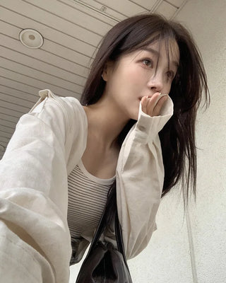 [6 colors] Fly Summer Button-Down Linen Shirt