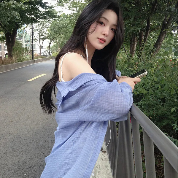 [3 colors] Mood Vintage Calm Check Shirt