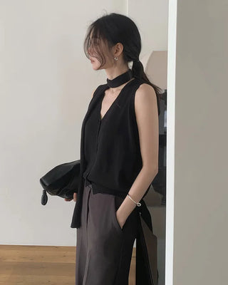 [4 colors] Modal knit vest