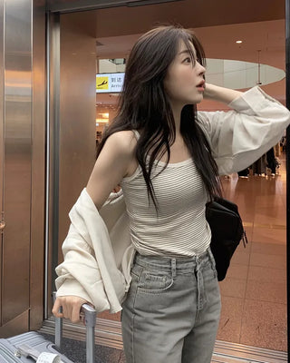 [6 colors] Fly Summer Button-Down Linen Shirt