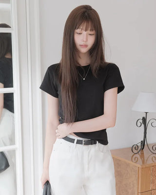 [8 colors] Basic T-shirt